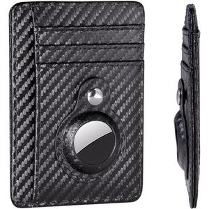 AirTag Wallet Slim Front Pocket Wallets with Built-in Case Multifunctional